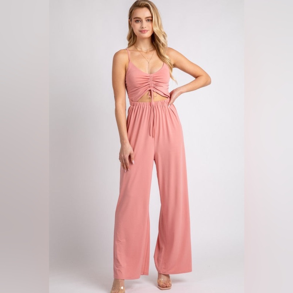Ruched jumpsuit